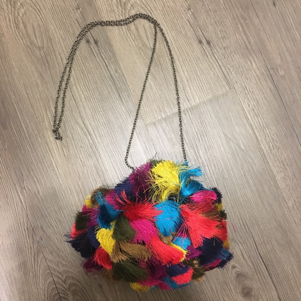 Santi Highlight Pop Tassel Clutch